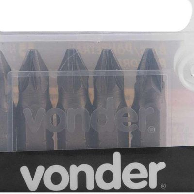 Jogo De Bits Ponteira Pozidrive Com Enc 1-4 Nº 2x25mm Vonder