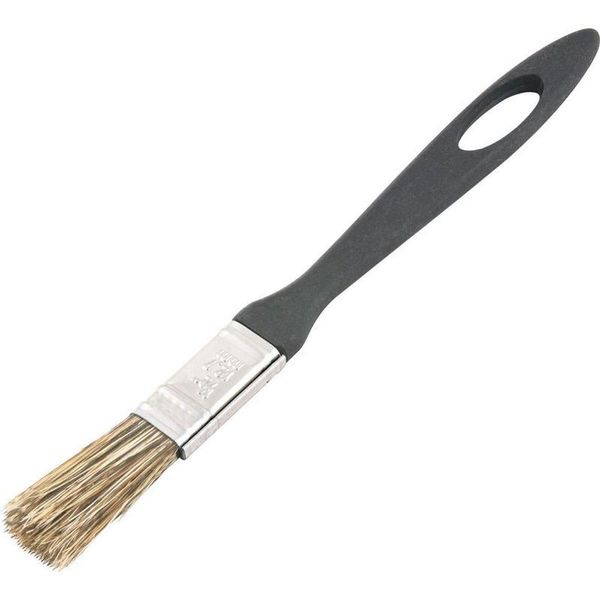 Pincel 1 Cerdas Gris Cabo Plástico Tintas Latéx Acrí Vonder