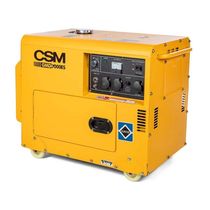 Gerador Portátil à Diesel 6,25 Kva 9 Hp Mono Partida Elétrica Gmd 7000es Csm