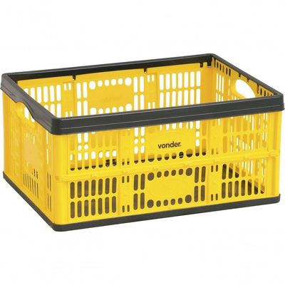 Caixa Plástica Desmontável 475x350x225mm 10kg Cdv0475 Vonder