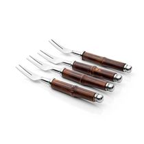 Conjunto De Talheres Copa E Cia Para Aperitivo Finger Food 4 Peças Garbo Bamboo