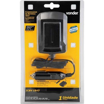 Carregador De Bateria 12V-18V Para Auto Icbc1843 Vonder