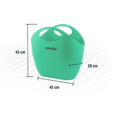 Bolsa Plástica Multiuso 20 Litros Verde Vonder