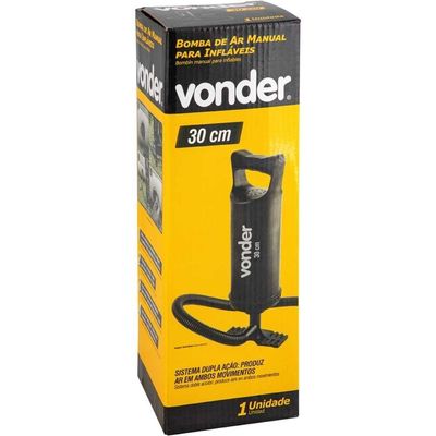 Bomba De Ar Manual 30cm Para Infláveis Vonder