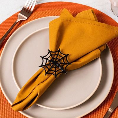 Anel De Guardanapo Copa E Cia Avulso Halloween Teia