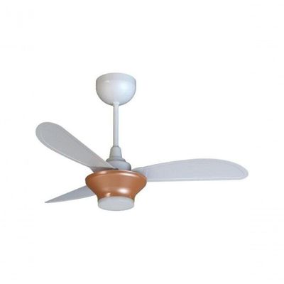 Ventilador De Teto Ventisol Mistral 3 Pás Branco/bronze Bivolt