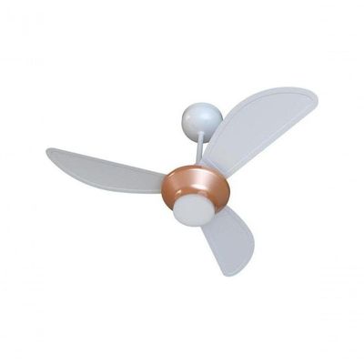 Ventilador De Teto Ventisol Mistral 3 Pás Branco/bronze Bivolt