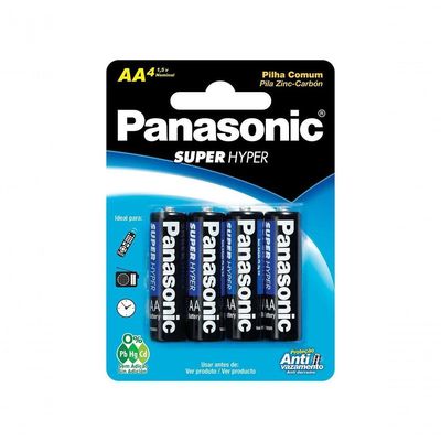 Pilha Comum Aa Blister Com 4 Um-3shs