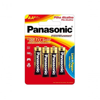 Pilha Alcalina Aa Com 6 Lr6xab/l6p5192