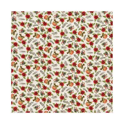 Guardanapo Copa E Cia 4 Peças Home 45x45cm Natal Flor De Natal