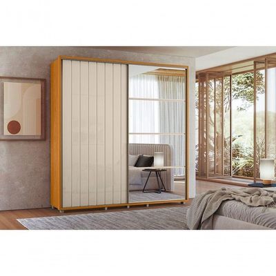 Guarda Roupa Monet Mdf Cabideiro Extensível - Cinamomo Off