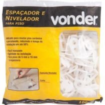 Espaçador Nivela Piso 2,0mm Com 100 Peças Vonder