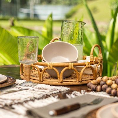 Bandeja Copa E Cia Trancoso Circular Com Alça