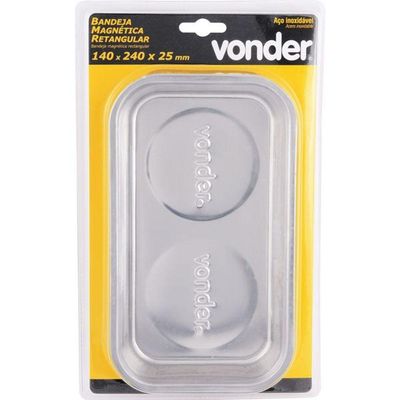 Bandeja Magnética Retangular 140x240mm Vonder