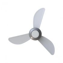 Ventilador De Teto Ventisol Mistral 3 Pás Branco/cinza Bivolt