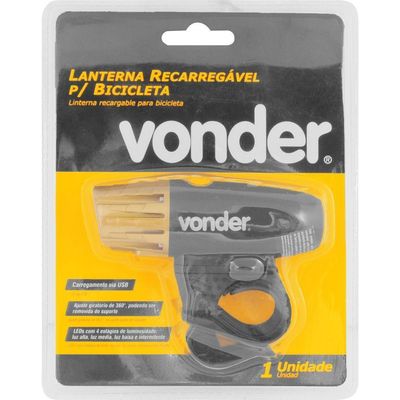 Lanterna Vonder Recarregável Para Bicicleta