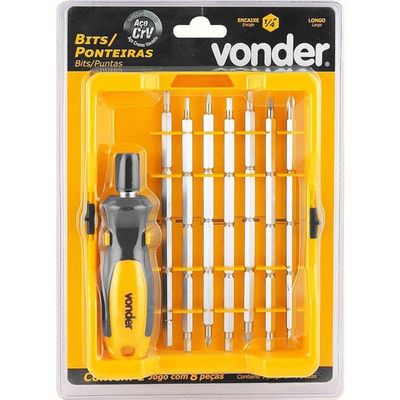 Jogo Bits-ponteira Crv Com 8 Peças Enc 1-4 Longo Vonder