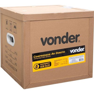Compressor De Ar Direto 1 Cv (hp) 750 W ~ - Vonder 110V