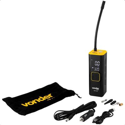 Compressor Automotivo 12V E Bateria Portatil Cav 128 Vonder
