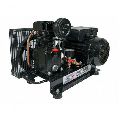 Compressor Ar Direto Com Motor 1hp 2 Polos Bivolt Cmi-3,0ad Motomil