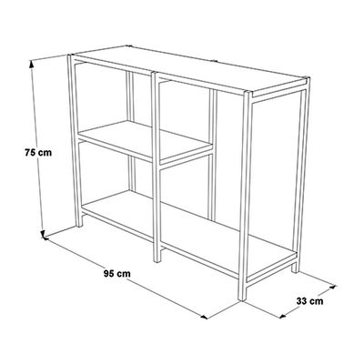 Aparador Industrial Artesania Cobre E Branco 95cm