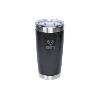 Copo Térmico Quati Com Tampa 591ml Preto - Cpct591