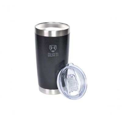 Copo Térmico Quati Com Tampa 591ml Preto - Cpct591