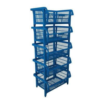 Cesto Expositor Medio Empilhável Azul Presto