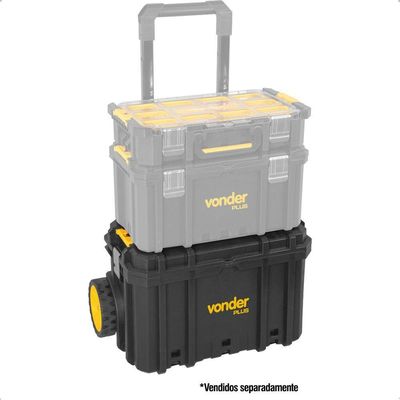 Caixa De Ferramentas Plástica Com Rodas Crv 700 Vonder