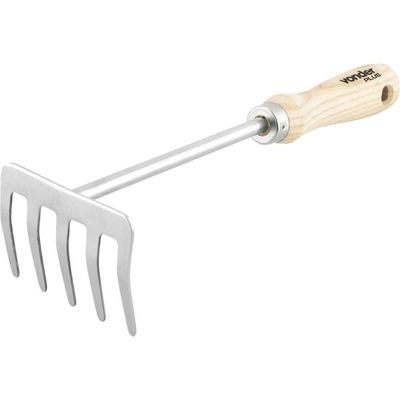 Ancinho 5 Dentes Inox Para Jardim Vonder Plus