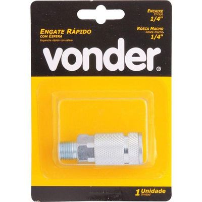 Engate Rápido Macho 1-4 Rosca 1-4" Cartela 1pç - Vonder