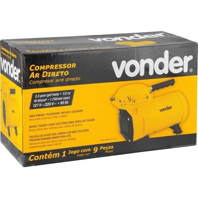 Compressor De Ar Direto 1-2 Hp 2,3pcm Vonder