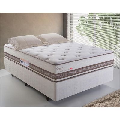 Colchão de Casal Herval Sense com Molas Ensacadas 30x138x188 cm – Bege