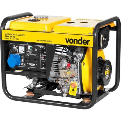 Gerador à Diesel 7hp 127- 4 Tempos Manual Gdv3600 Vonder 220V