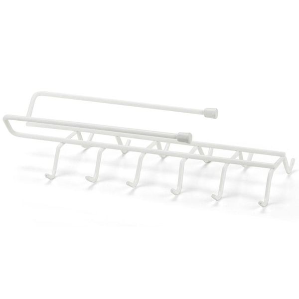 Suporte para Xícaras e Canecas Arthi Com Ponteira Plástica - Branco