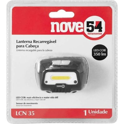 Lanterna Cabeça 1 Led Cob Recarregável Lcn35 Nove54