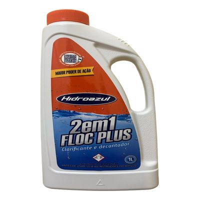 Kit 2 Floc Plus 2x1 Clarificante Decantador Hidroazul 1 Lt
