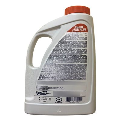 Kit 2 Floc Plus 2x1 Clarificante Decantador Hidroazul 1 Lt