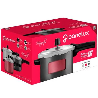 Panela de Pressão 4,5L Panelux Magnific em Alumínio com Antiaderente PTFE - Cereja