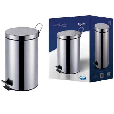 Lixeira M Mor Agata 8224 em Aço 20 LT