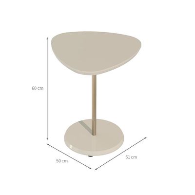 Mesa Lateral Orgânica Bel Off White