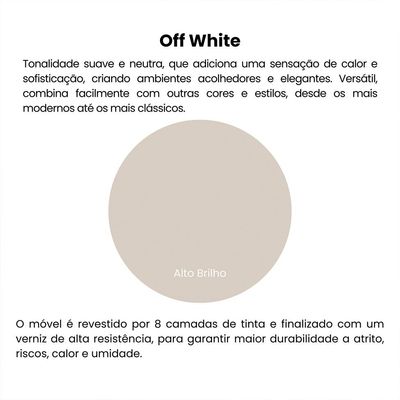 Mesa Lateral Orgânica Bel Off White