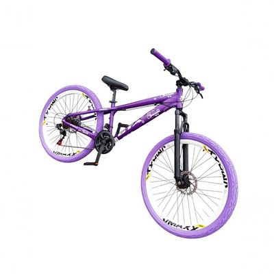 Bicicleta 26 Gta Rebel Freeride Cor Roxo 21v Aros Vmaxx Freio Disco Pneu Flame Roxo
