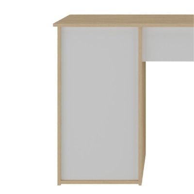 Mesa Para Escritório Escrivaninha Home Office Hall A02 Carvalho Branco - Lyam Decor