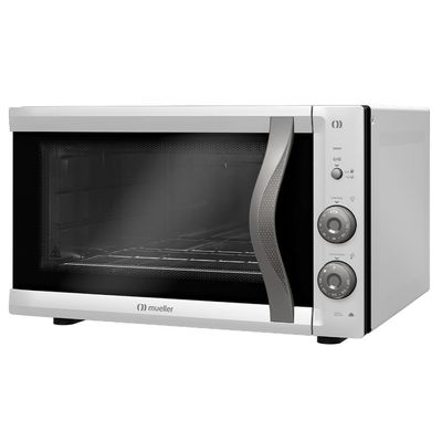 Forno Elétrico De Bancada Mueller 50L E Vidro Duplo 110V.