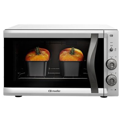Forno Elétrico De Bancada Mueller 50L E Vidro Duplo 110V.