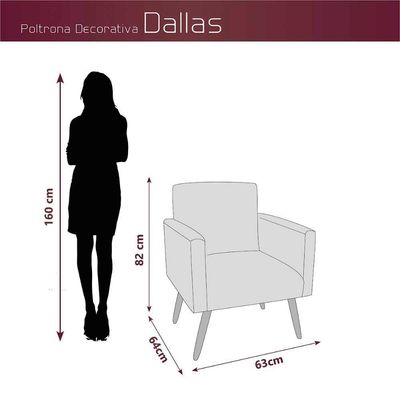Kit 2 Poltronas Decorativas E Puff Decorativo Pés Palito Dallas Matrix Veludo Turkey Marrom