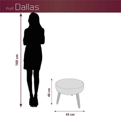 Kit 2 Poltronas Decorativas E Puff Decorativo Pés Palito Dallas Matrix Veludo Turkey Marrom