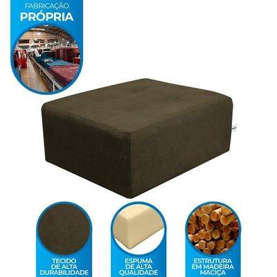 Cama Pet Para Cachorro Quadrado Com Pés Luna Matrix Veludo Marrom