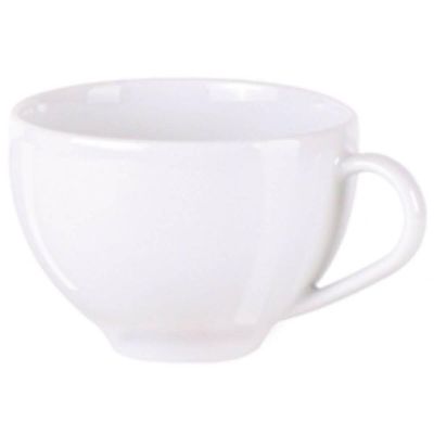 Conjunto Xícara e Pires de Chá 250ml Porcelana Tramontina Maria Augusta Branco Mesa Posta